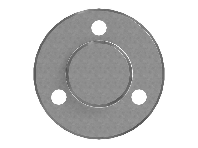 Упорная пластина диаметром 80 мм