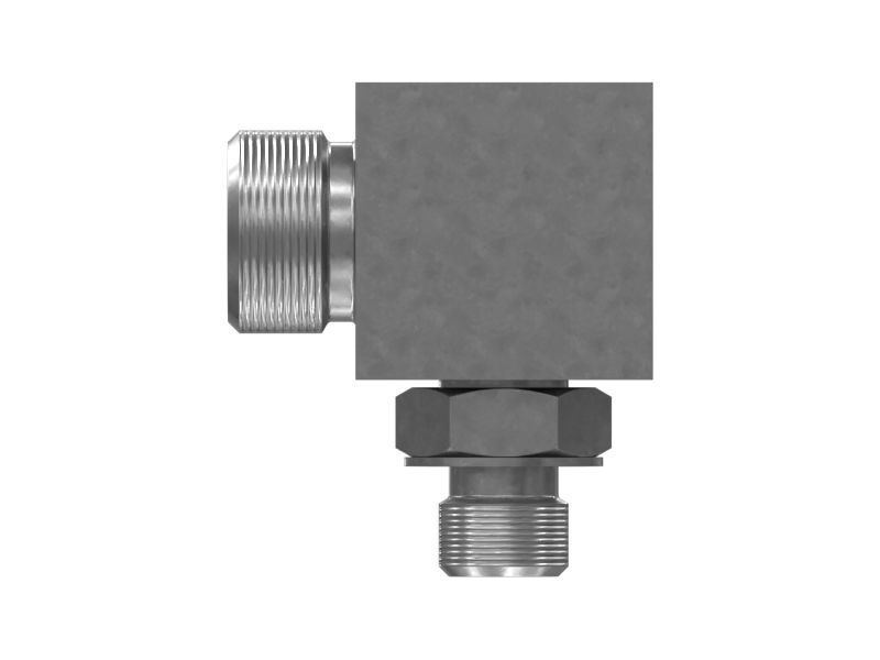 1/4" X 13/16" Hydraulic Lines Elbow Adapter