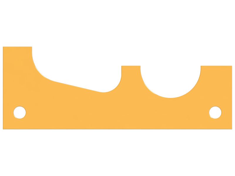 2mm Thick Hydraulic Line Mounting Plate