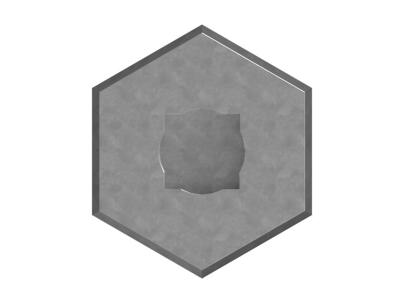 1 Заглушка с шестигранной резьбой 5/16-12