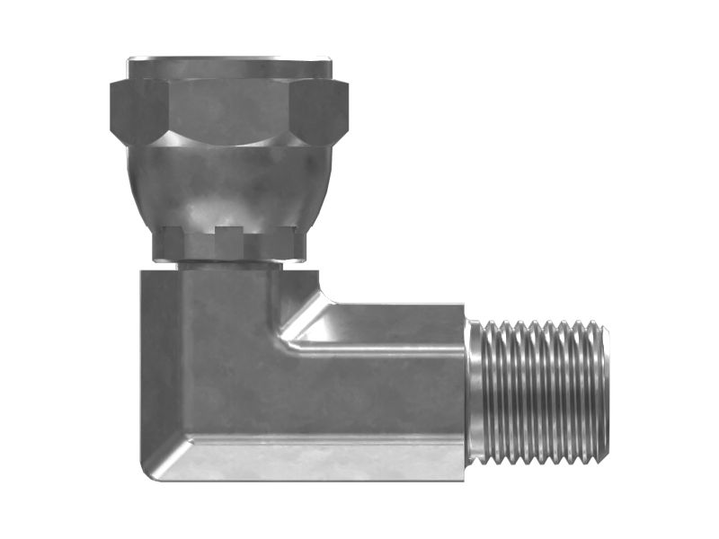 M10x1-6H x M10x1-6g 90 Degree Elbow Adaptor