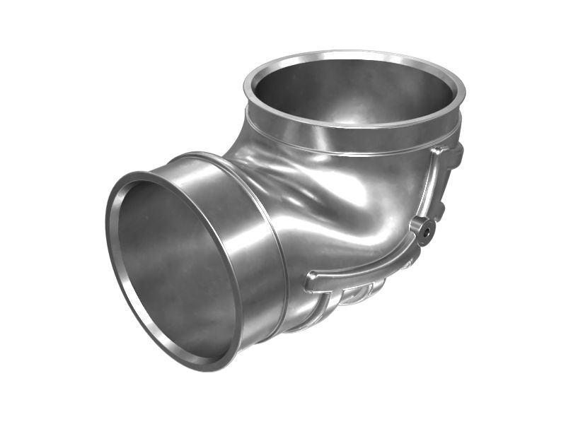 КОЛЕНЧАТЫЙ ПАТРУБОК В СБОРЕ РЕДУКТОРА