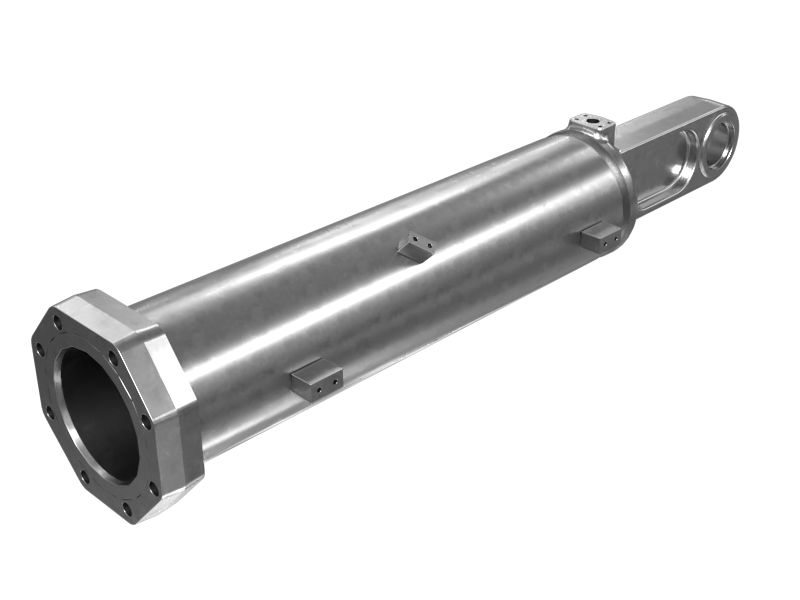 0R-9017: Патрубок гидроцилиндра в сборе