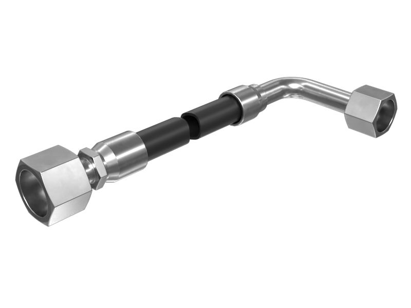 525-1021: Medium Pressure High Temperature Teflon Lined Hose Assembly