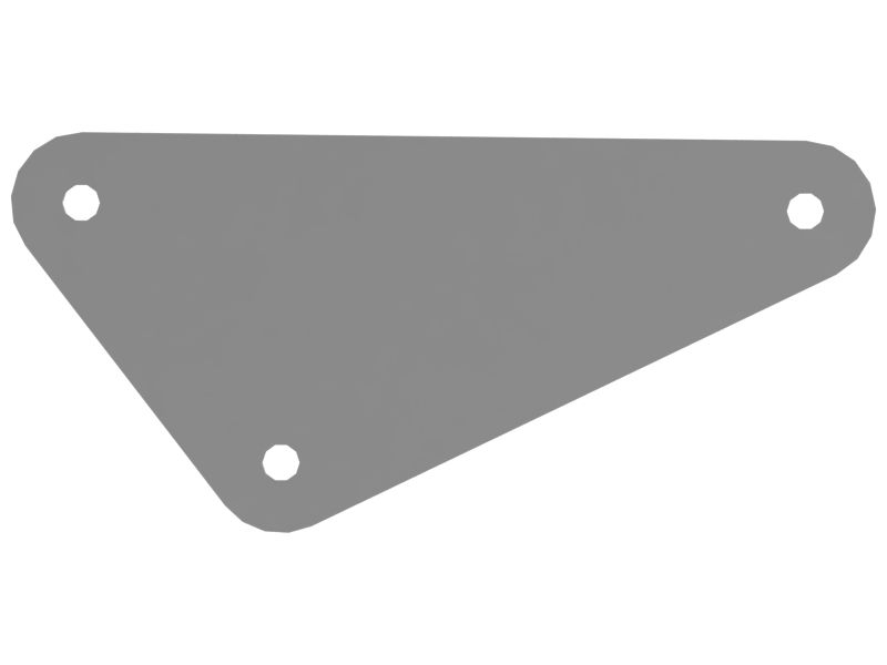 Пластина переднего левого крыла