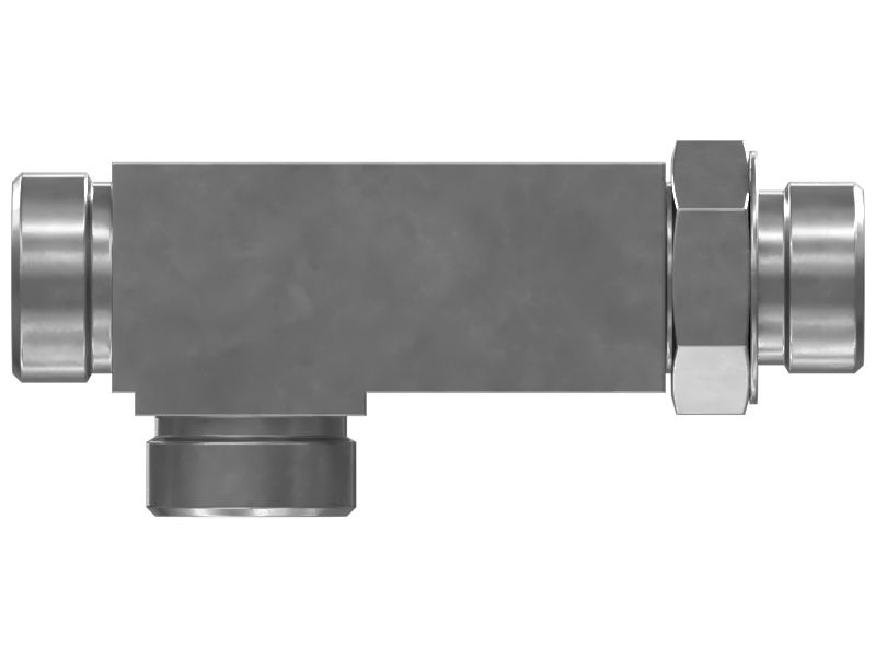 1-7/16-12 X 1-5/16-12 Tee-Adapter