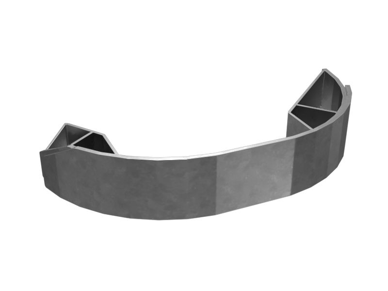 482-1456: Left Hand Side Mulching Head Skid Plate 4821456 Caterpillar