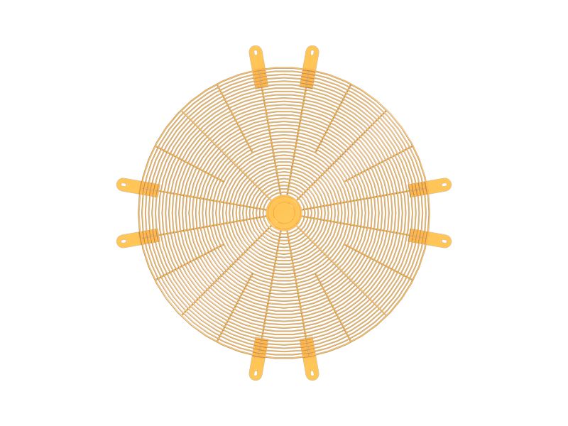 ОГРАЖДЕНИЕ ВЕНТИЛЯТОРА В СБОРЕ