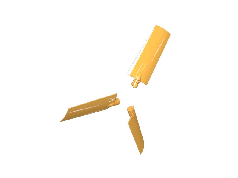 КОМПЛЕКТ ВЕНТИЛЯТОРА С РЕГУЛИРУЕМЫМ УГЛОМ НАКЛОНА ЛОПАСТЕЙ