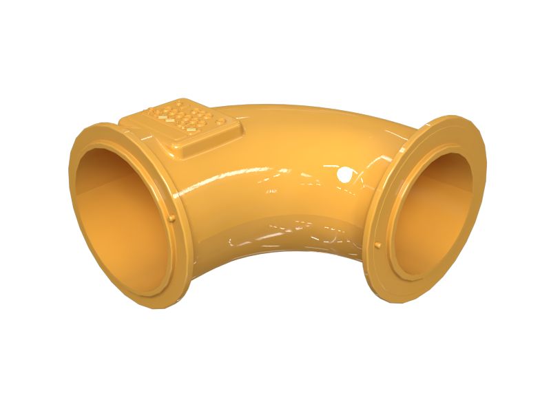 КОЛЕНЧАТЫЙ ПАТРУБОК ВЫПУСКА В СБОРЕ