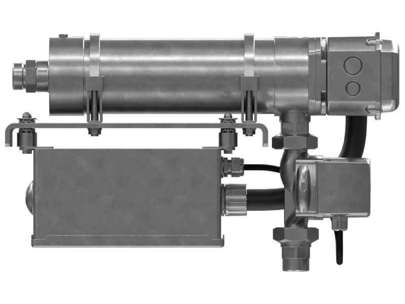 БЛОК НАГРЕВАТЕЛЯ ВОДЫ В РУБАШКЕ ОХЛАЖДЕНИЯ