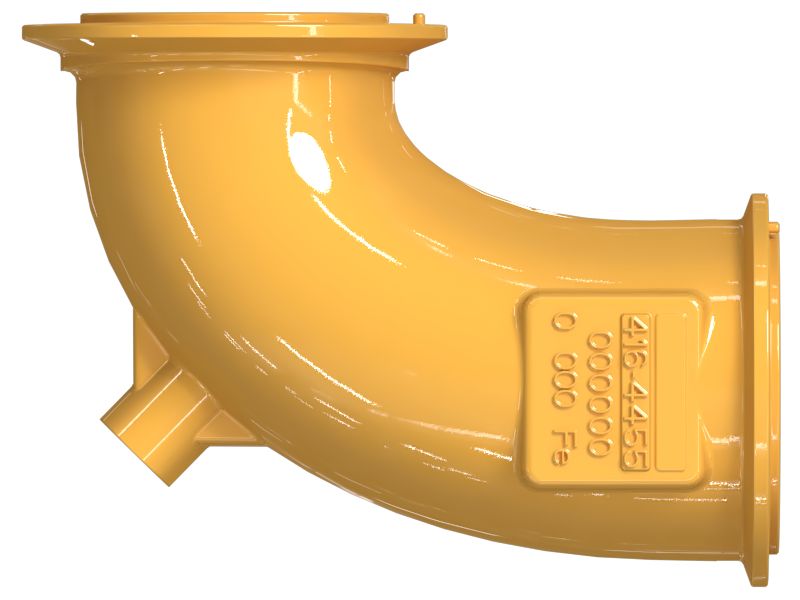 КОЛЕНЧАТЫЙ ПАТРУБОК ВЫПУСКА В СБОРЕ