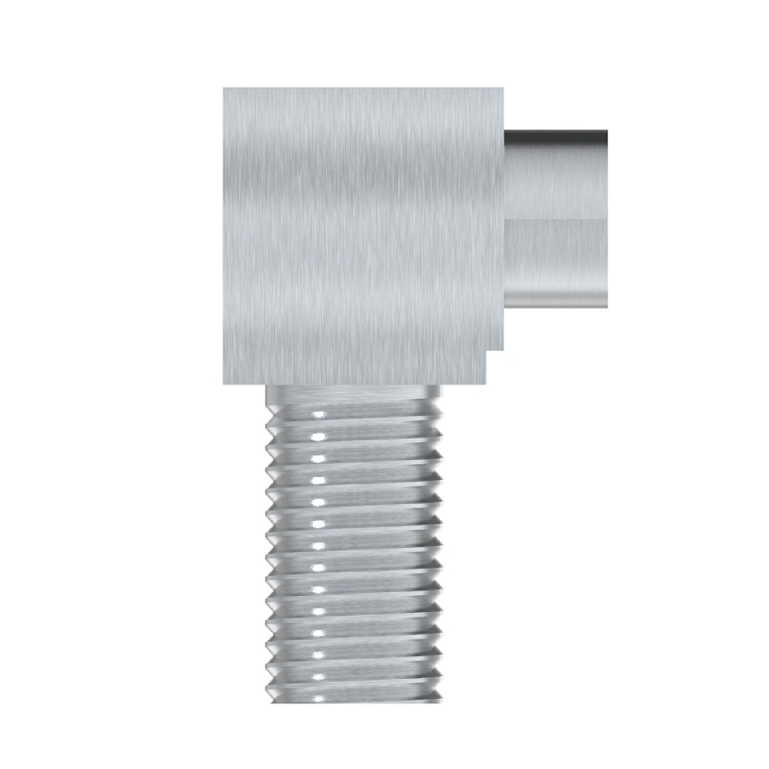 Переходник под уплотнительное кольцо муфты перегородки с углом 90 градусов с шестигранной головкой