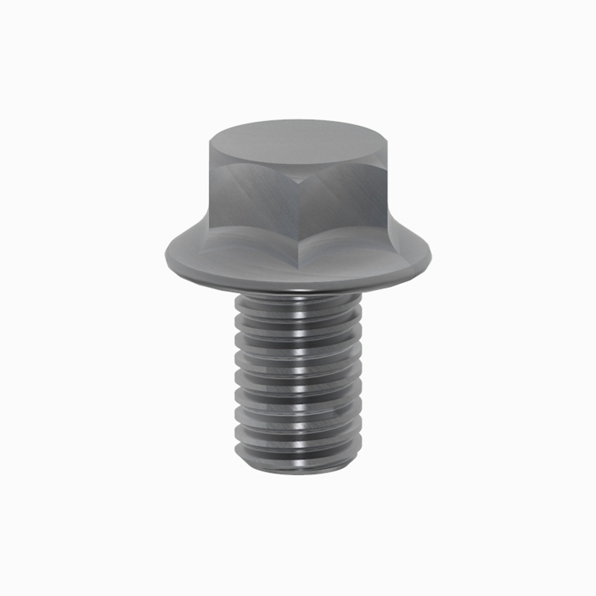 522-2816: M10 Flanged Hexagonal Bolt
