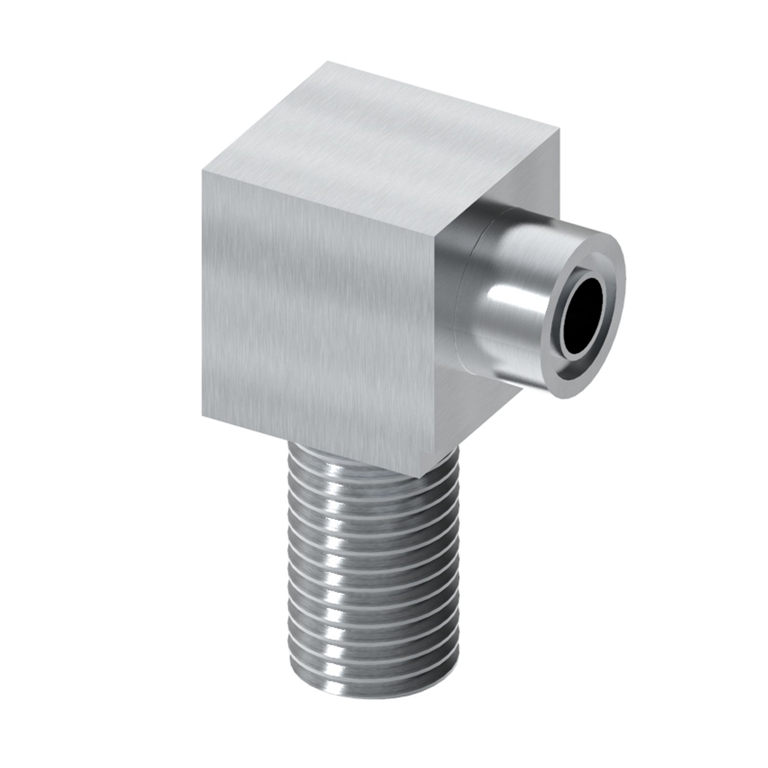 Переходник под уплотнительное кольцо муфты перегородки с углом 90 градусов с шестигранной головкой