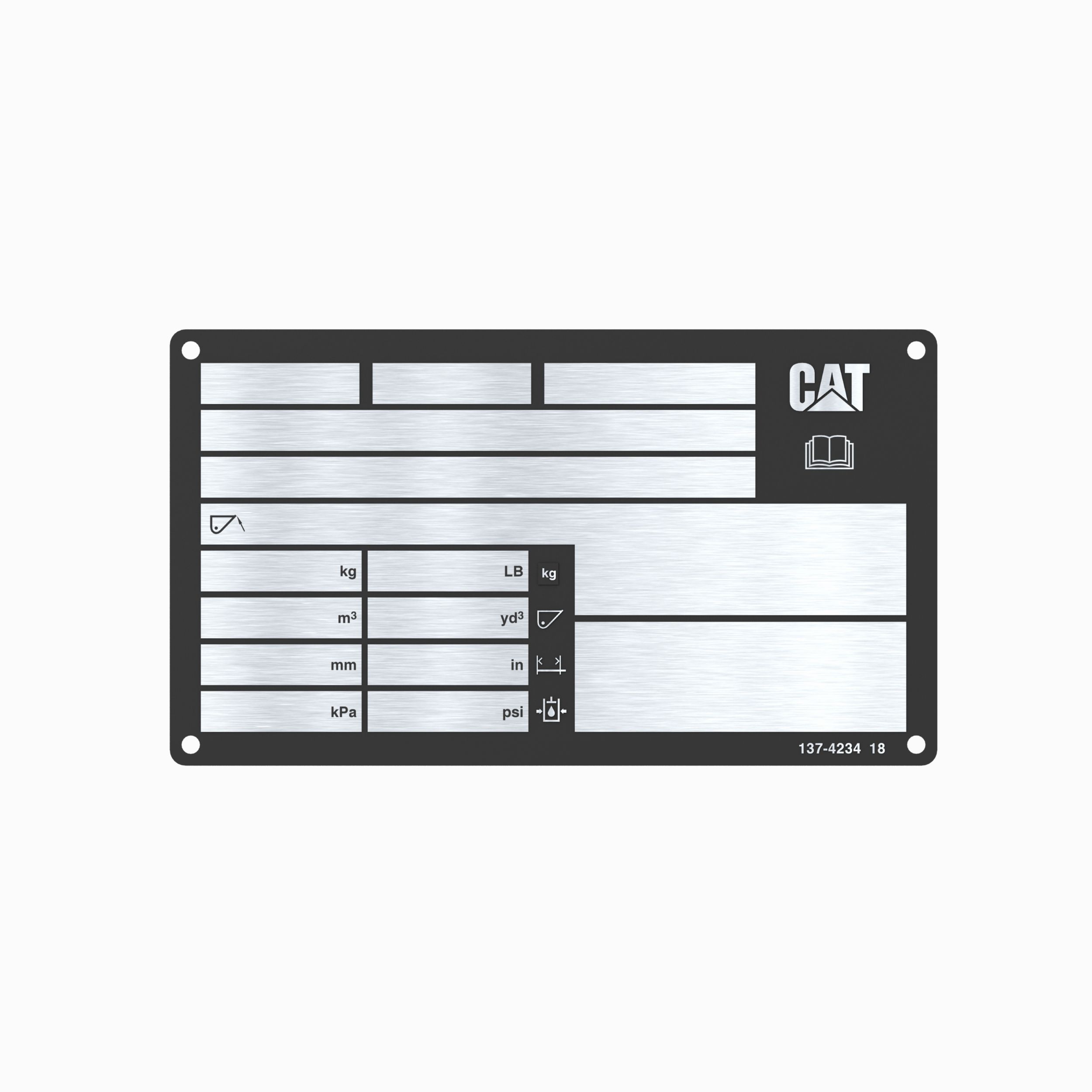 Cat nameplate hot sale