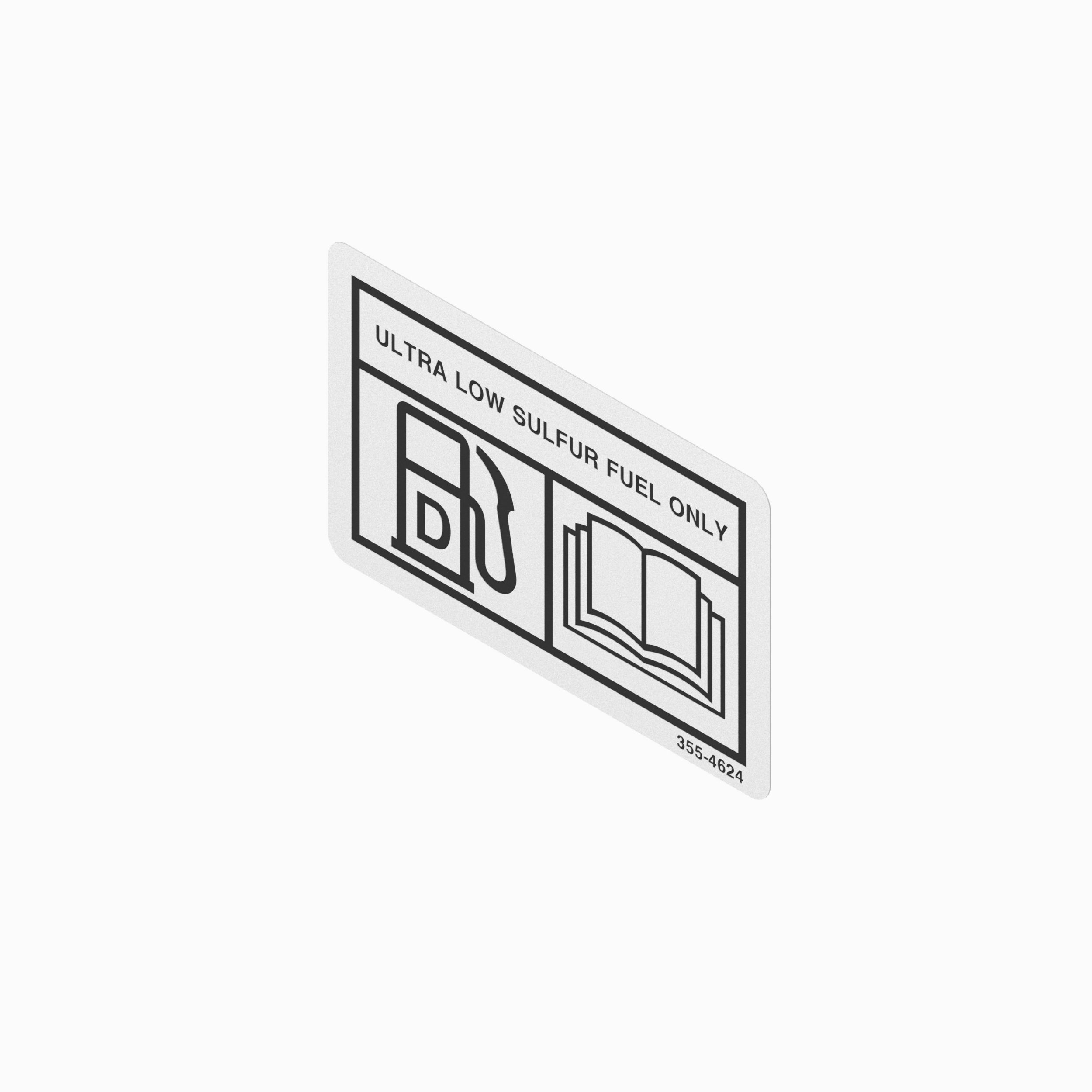 Топливная наклейка длиной 80 мм