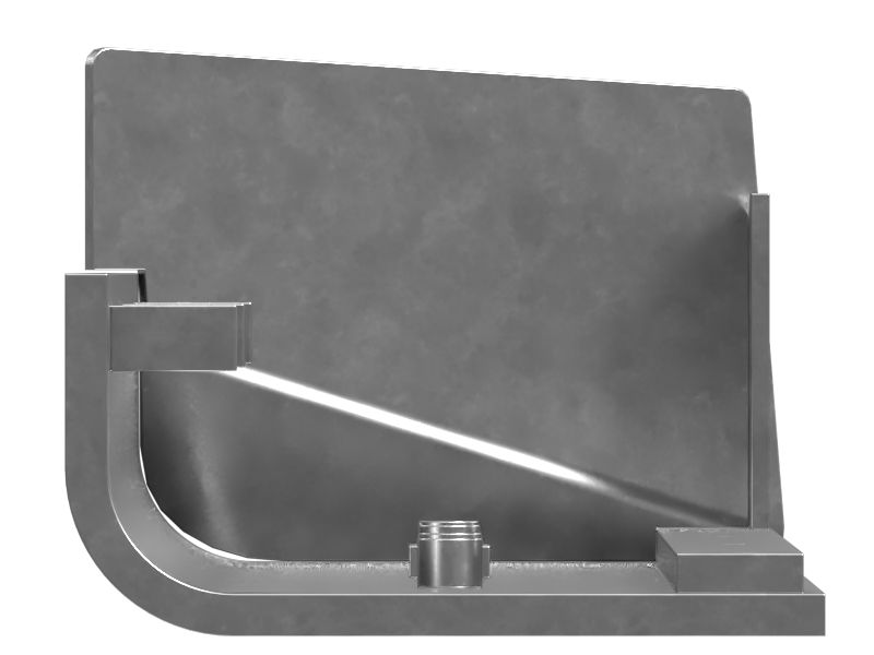 Left Hand Screed Extension Plate