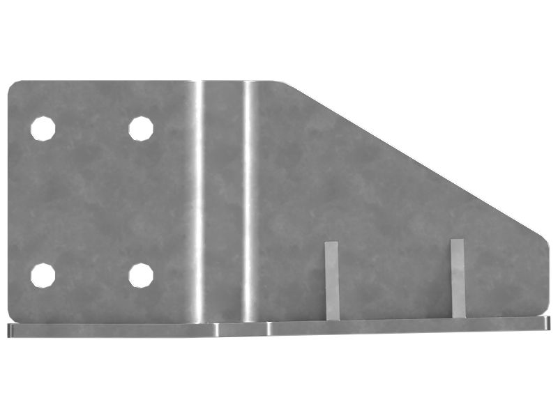 Material Hopper Hydraulic Flashing Mount Plate