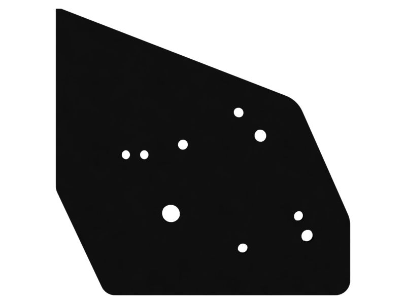 6mm Thick Lift Cylinder Lines Shield