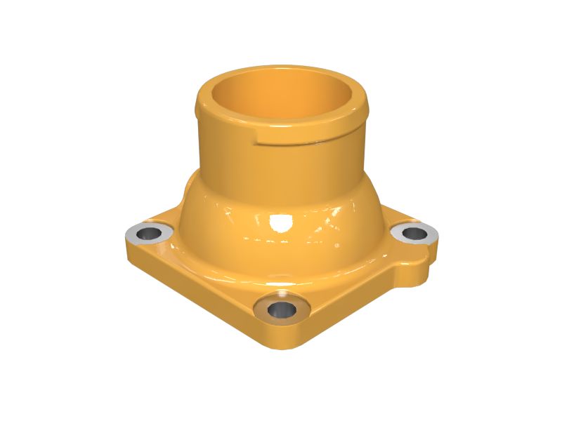 Выпускной патрубок головки блока цилиндров длиной 95,6 мм