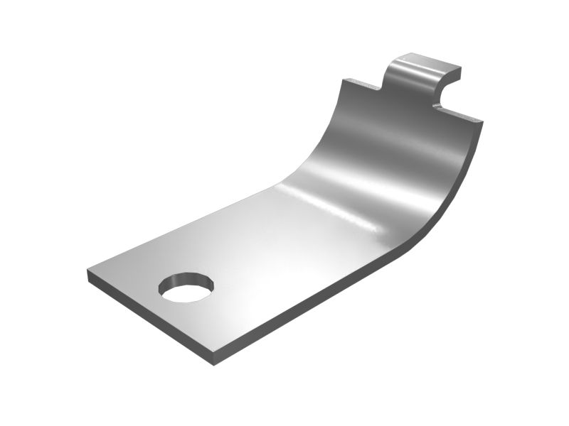 Зажим с половинным язычком для патрубков, наружный диаметр 65 мм