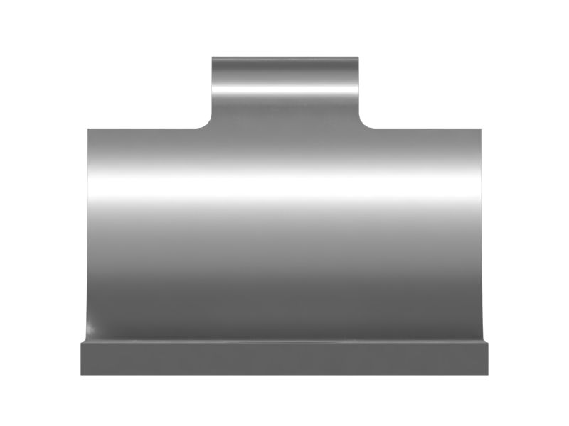 Зажим с половинным язычком для патрубков, наружный диаметр 65 мм