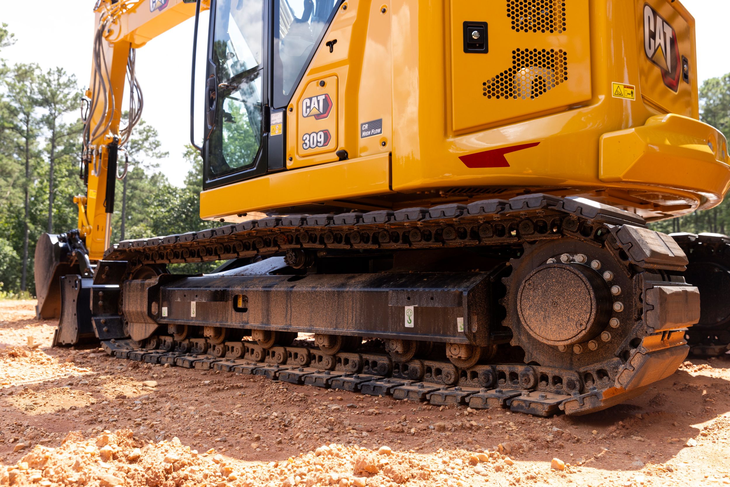 Esteiras de aço com bases de borracha