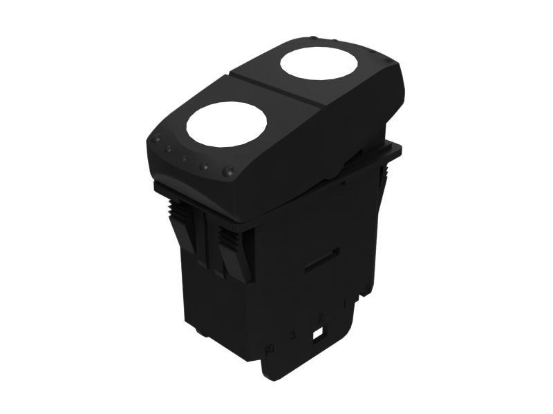 424-4915: Interruttore a bilanciere illuminato e sigillato a 24 volt