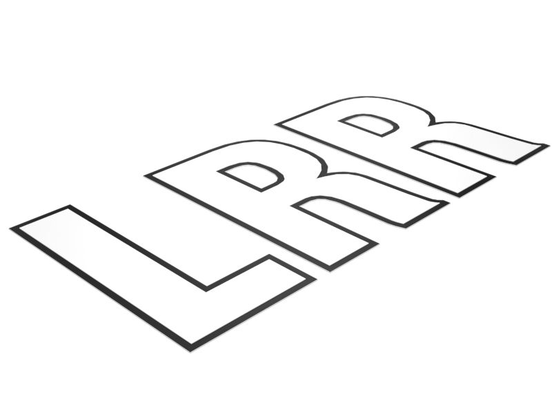 301-2404: НАКЛЕЙКА LRR (УДЛИНЕННАЯ С ОГРАНИЧЕННЫМ РАДИУСОМ)