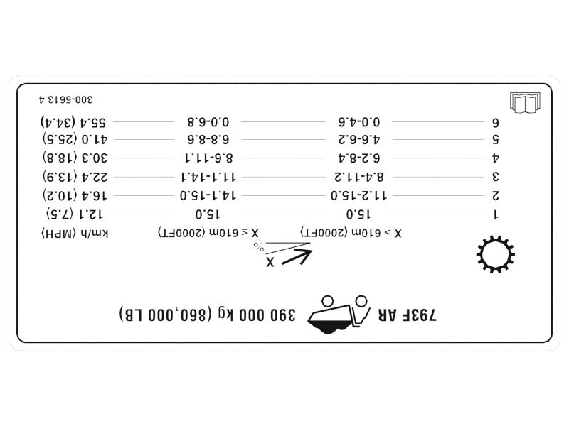 300-5613: Наклейка с рекомендациями по замедлению 3005613 купить