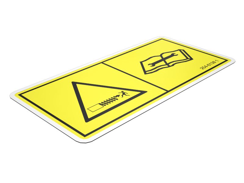 254-6138: НАКЛЕЙКА ПРЕДУПРЕЖДЕНИЕ CR