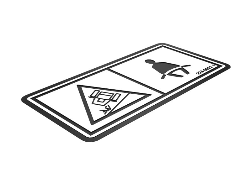 224-9022: НАКЛЕЙКА С ПРЕДУПРЕЖДЕНИЕМ