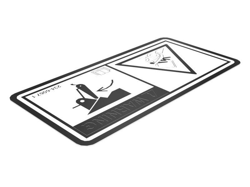 234-6067: НАКЛЕЙКА С ПРЕДУПРЕЖДЕНИЕМ