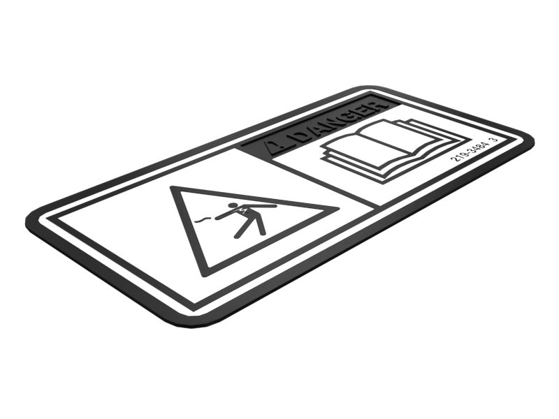 219-3484: НАКЛЕЙКА "ОПАСНО