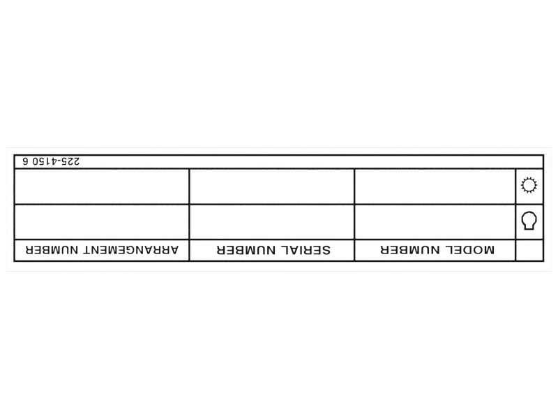 ТАБЛИЧКА С СЕРВИСНОЙ ИНФОРМАЦИЕЙ