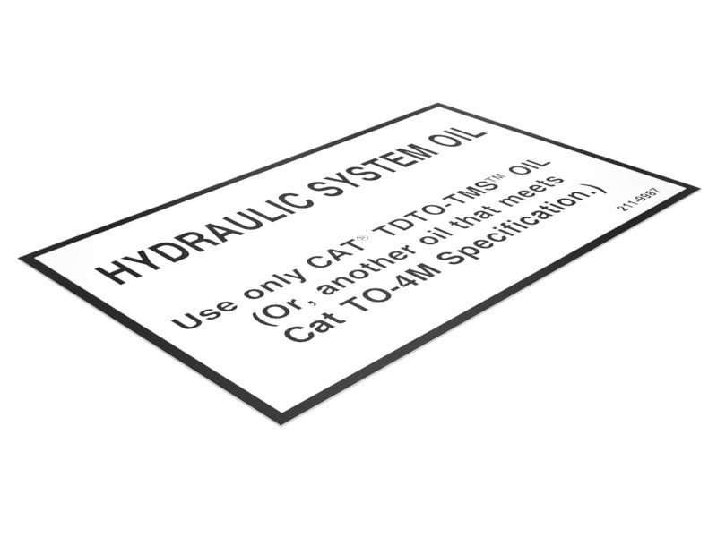 211-9987: НАКЛЕЙКА ГИДРАВЛИЧЕСКОЙ СИСТЕМЫ