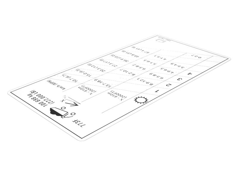 280-7970: НАКЛЕЙКА RTDG GU