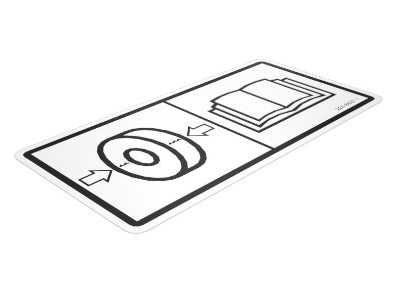 224-8697: НАКЛЕЙКА ДАВЛЕНИЯ ШИНЫ