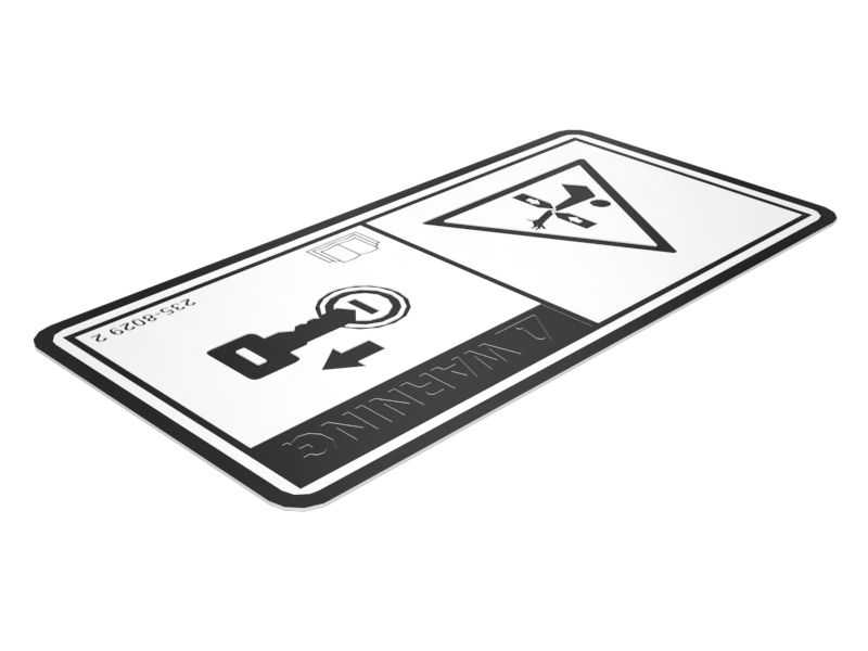 235-8029: НАКЛЕЙКА WARN AR