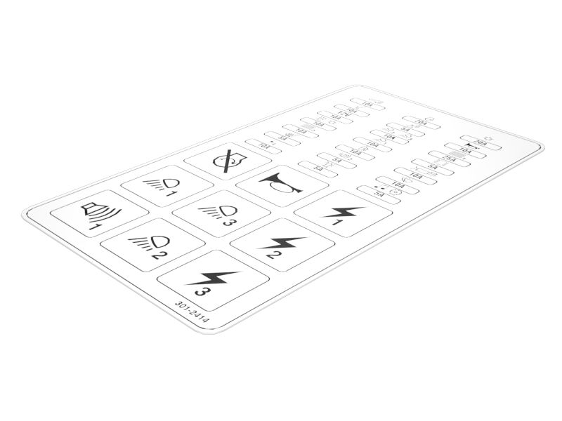 НАКЛЕЙКА ПАНЕЛИ ПЛАВКИХ ПРЕДОХРАНИТЕЛЕЙ