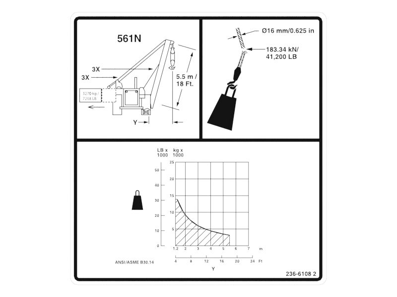НАКЛЕЙКА ПОДЪЕМНИКА CA