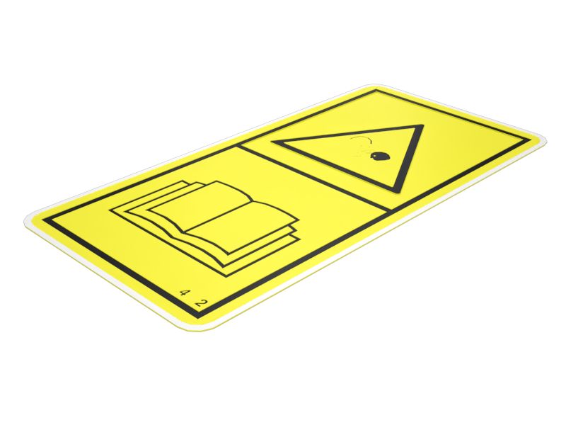 294-9843: НАКЛЕЙКА ПРЕДУПРЕДИТЕЛЬНАЯ