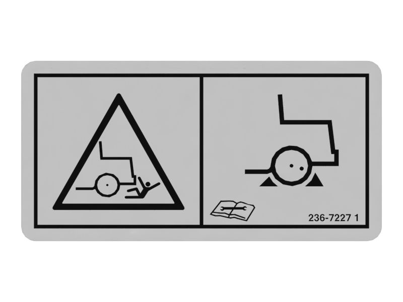 Наклейка с предупреждением о стояночном тормозе