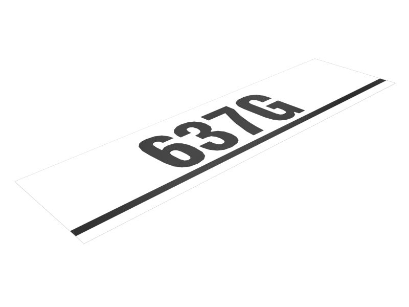 266-9901: НАКЛЕЙКА 637G HO