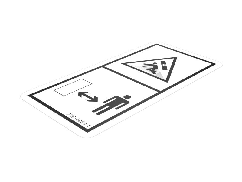 226-4863: НАКЛЕЙКА ПРЕДУПРЕЖДЕНИЕ CR