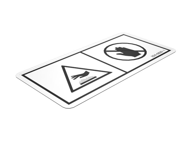 224-6820: НАКЛЕЙКА ПРЕДУПРЕЖДЕНИЕ HA