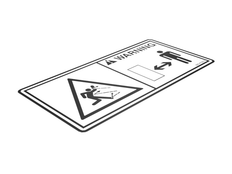 НАКЛЕЙКА ПРЕДУПРЕЖДЕНИЕ DE