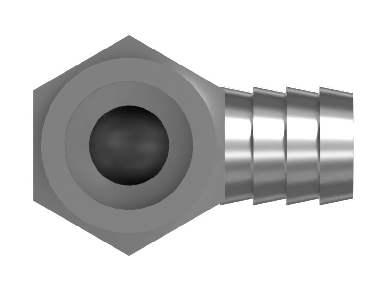 Вставка для коленчатого патрубка со штуцером шланга с NPTF 3/4" на 5/8