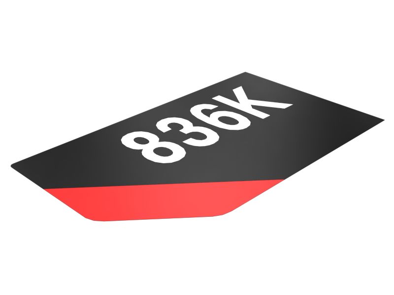 387-1368: НАКЛЕЙКА 836K ПРАВАЯ